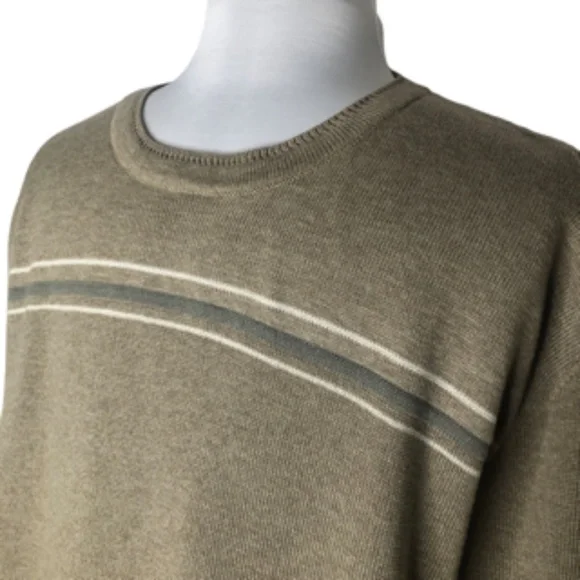 NWOT Reunion Men's Crew Neck Tan Long Sleeve Sweater Size 2X - Picture 3 of 5